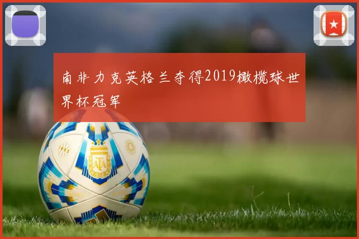 南非力克英格兰夺得2019橄榄球世界杯冠军