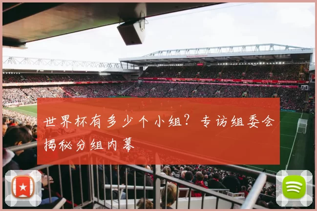 世界杯有多少个小组?专访组委会揭秘分组内幕