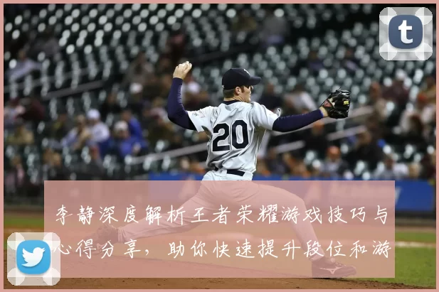 李静深度解析王者荣耀游戏技巧与心得分享,助你快速提升段位和游戏体验